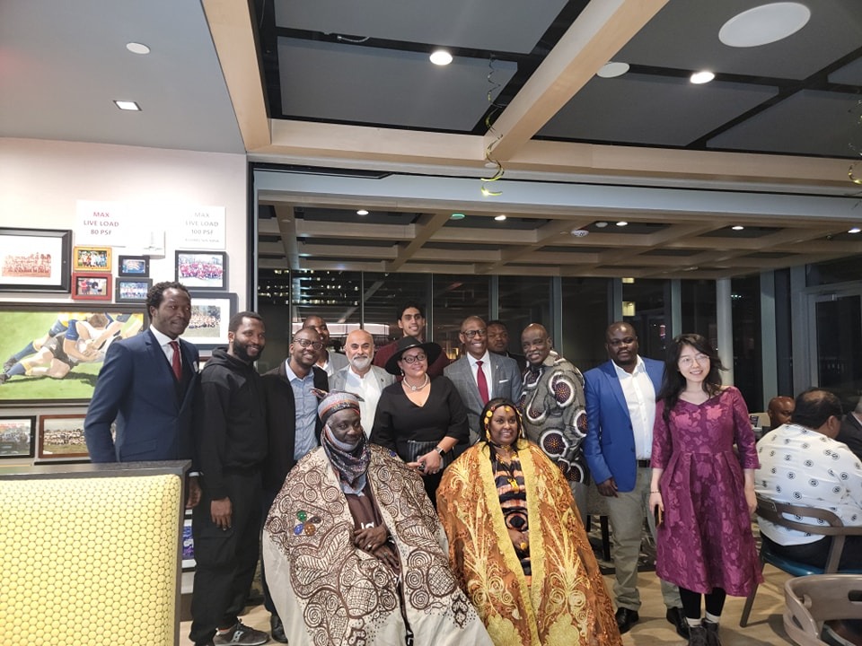 The King and Queen of Fulbe Kingdom visiting an organisation