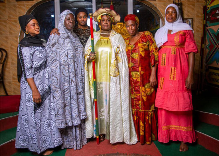 The Queen with the women of Fulbe Kingdom